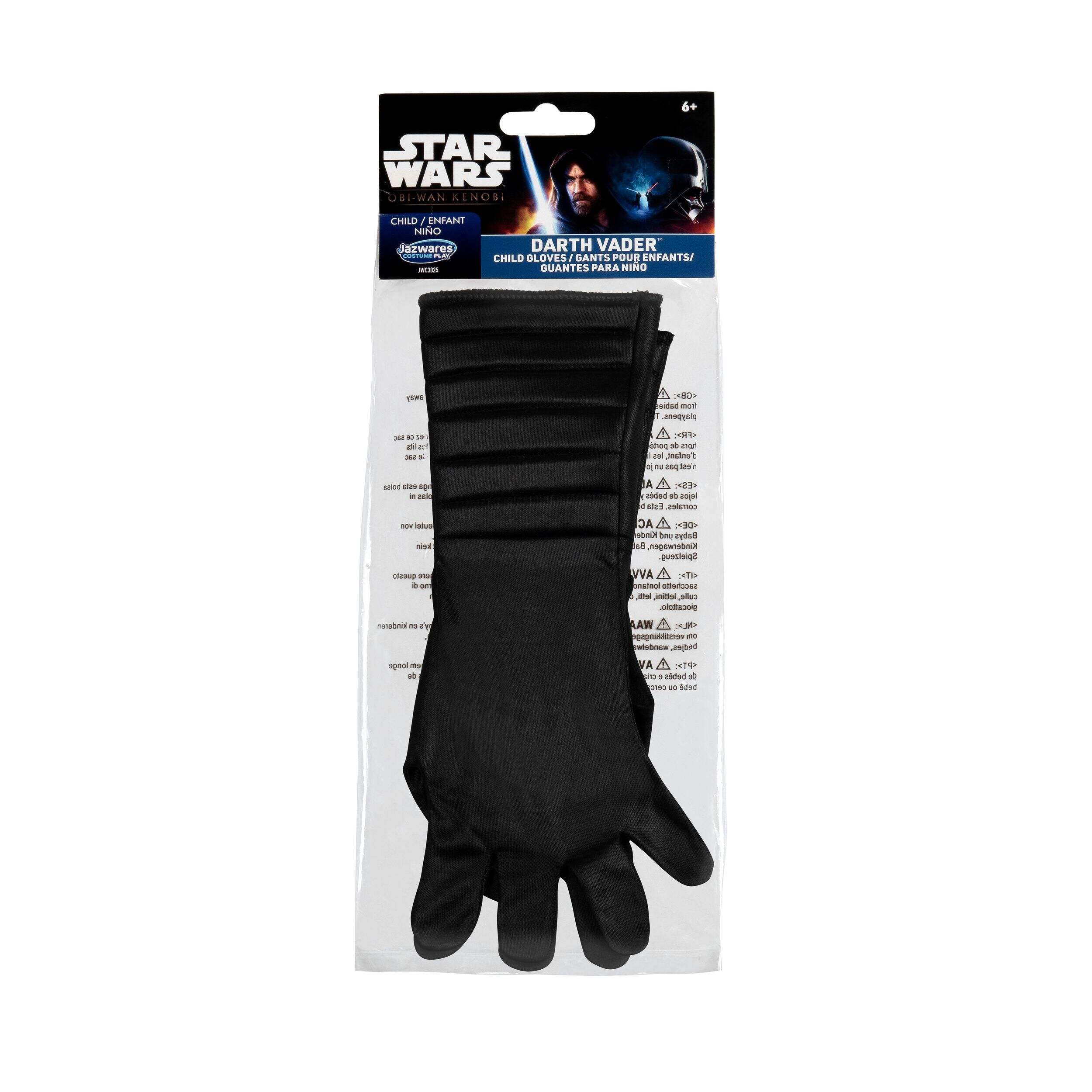 Star Wars Darth Vader Gloves Wearable Costume Accessory, Youth Front_Flat