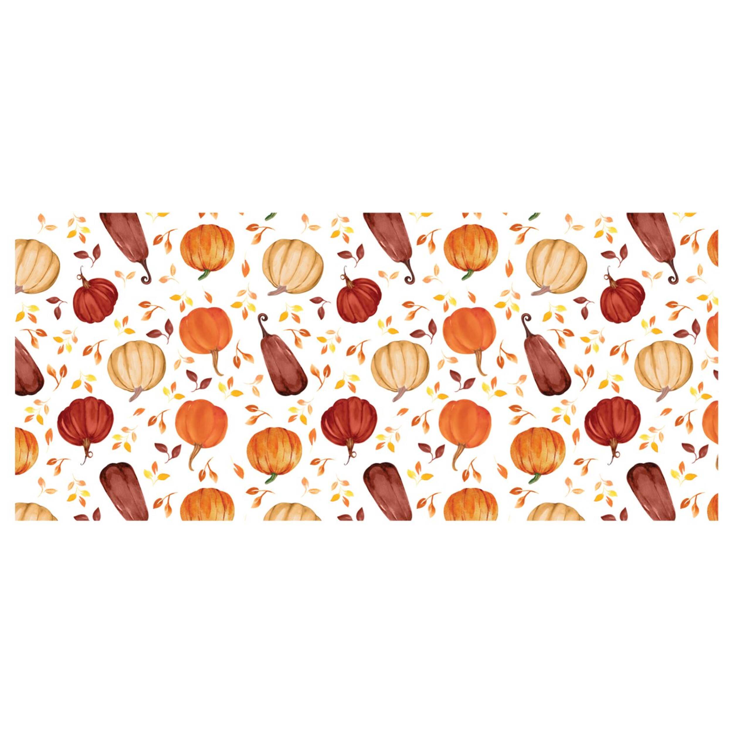 Gourd Pattern Rectangle Plastic Reusable Table Cover, 54x84-in Front_Flat