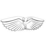 PartyAire Inflatable Angel Wings Wearable Costume Accessory Front_Angled_Right