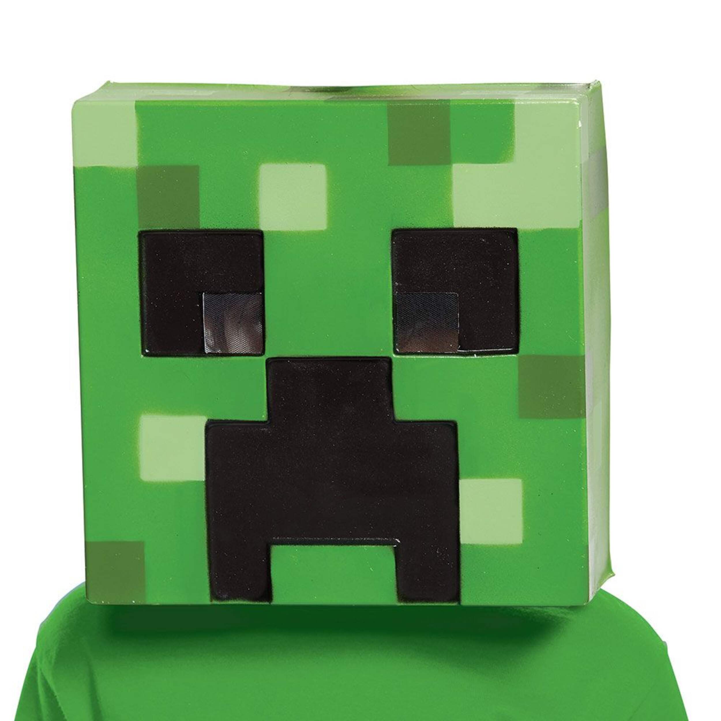 Minecraft Creeper Half Mask Wearable Costume Accessory, Child Standard Front_Elevated