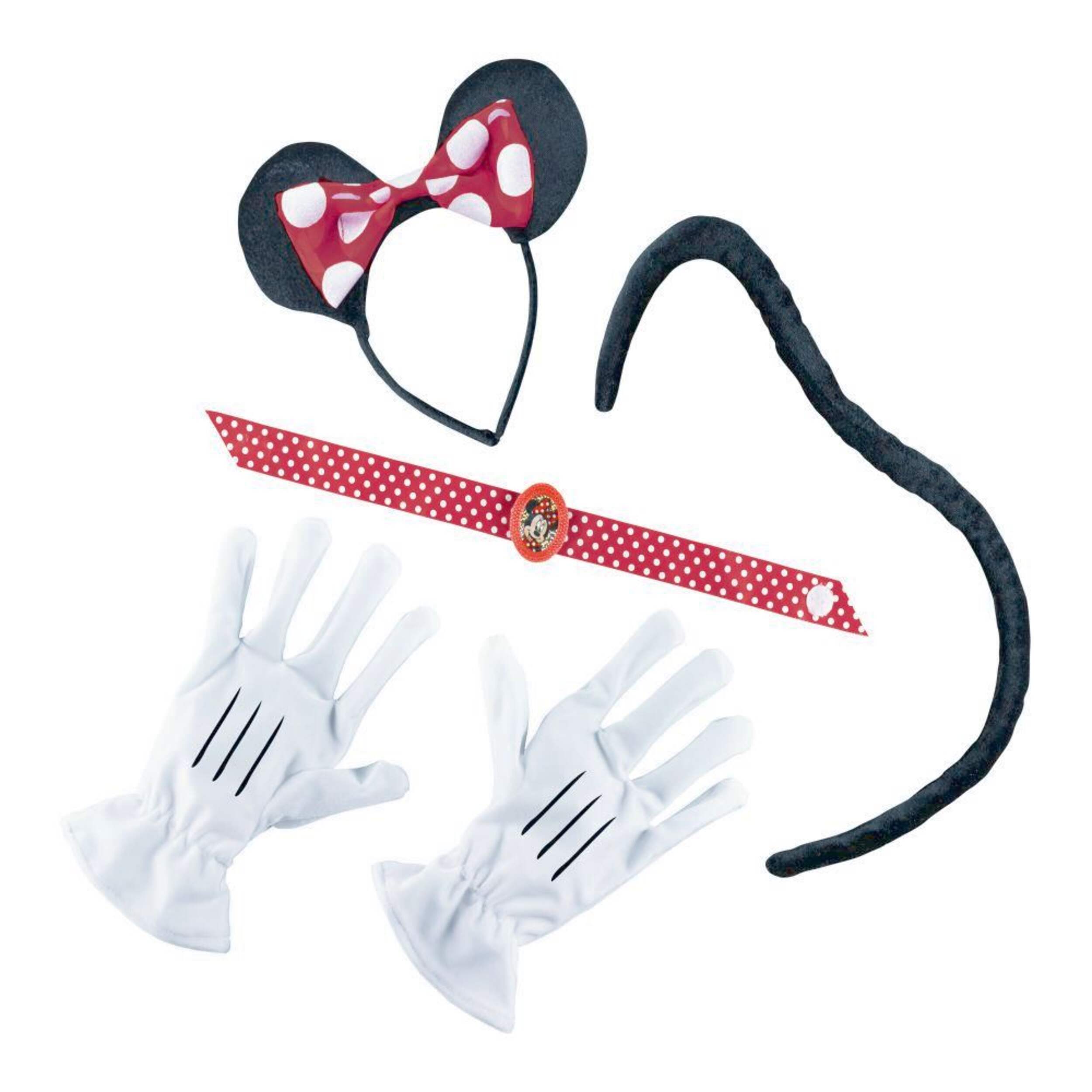 Minnie Mouse Costume Disguise Kit Wearable Costume Accessory, Unisex, Adult Standard Composite_or_Mixed