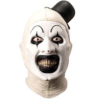 Terrifier 3 Art The Clown Mask Wearable Costume Accessory, Multi-Coloured, Unisex, Adult Standard Front_Flat