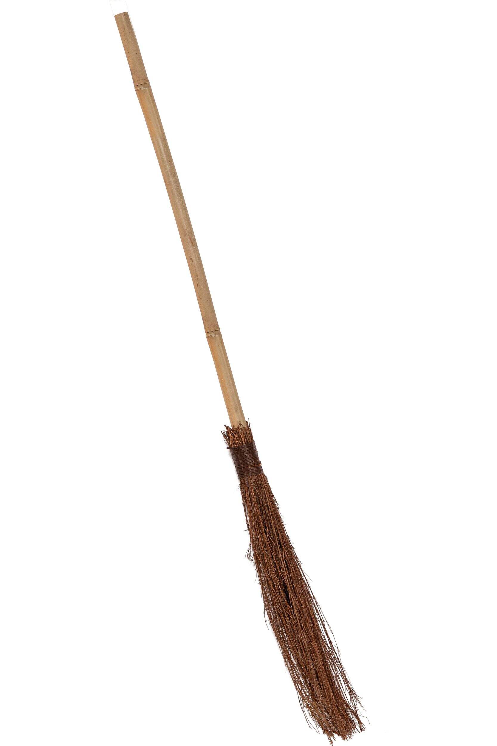 Witch's Broomstick 40-in Brown Halloween Costume Accessory Front_Angled_Right