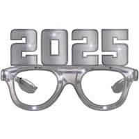 2025 Light-Up Wearable Glasses, Multi-Colour, One Size, 10-pk, for New Year's Eve Accessories Front_Flat