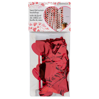 Valentine's Day Red Heart Foil Fringe Curtain Backdrop for Celebration/Party, 78-in x 48-in