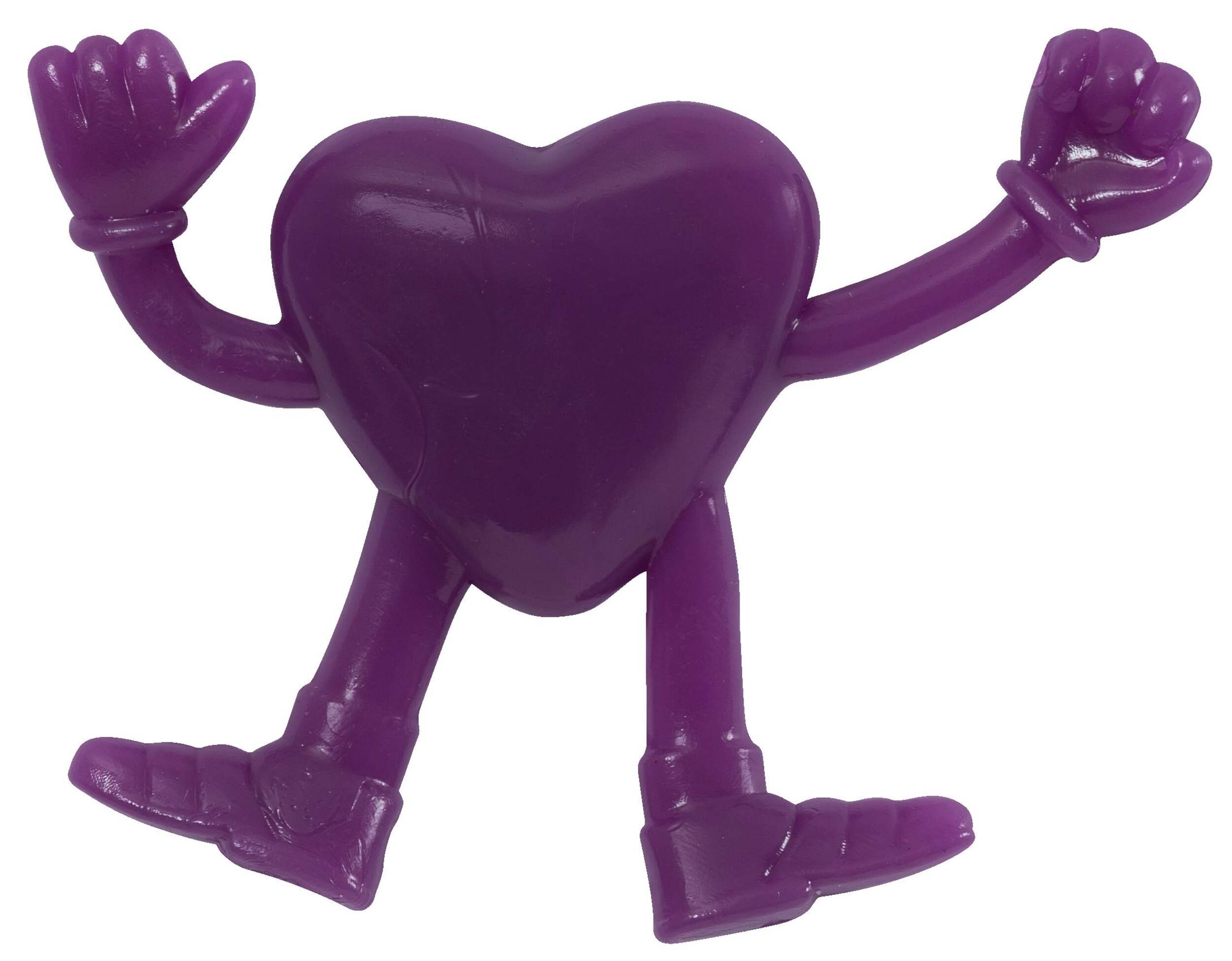 Valentine's Day Sticky Plastic Hearts Gift, Suitable for Walls/Windows 4-pk Front_Flat