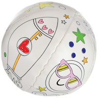 Valentine's Day DIY Colour Your Own Ball with 3 Markers, for Indoor/Outdoor Use