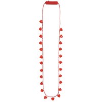Collier coeur rouge lumineux de la Saint-Valentin
