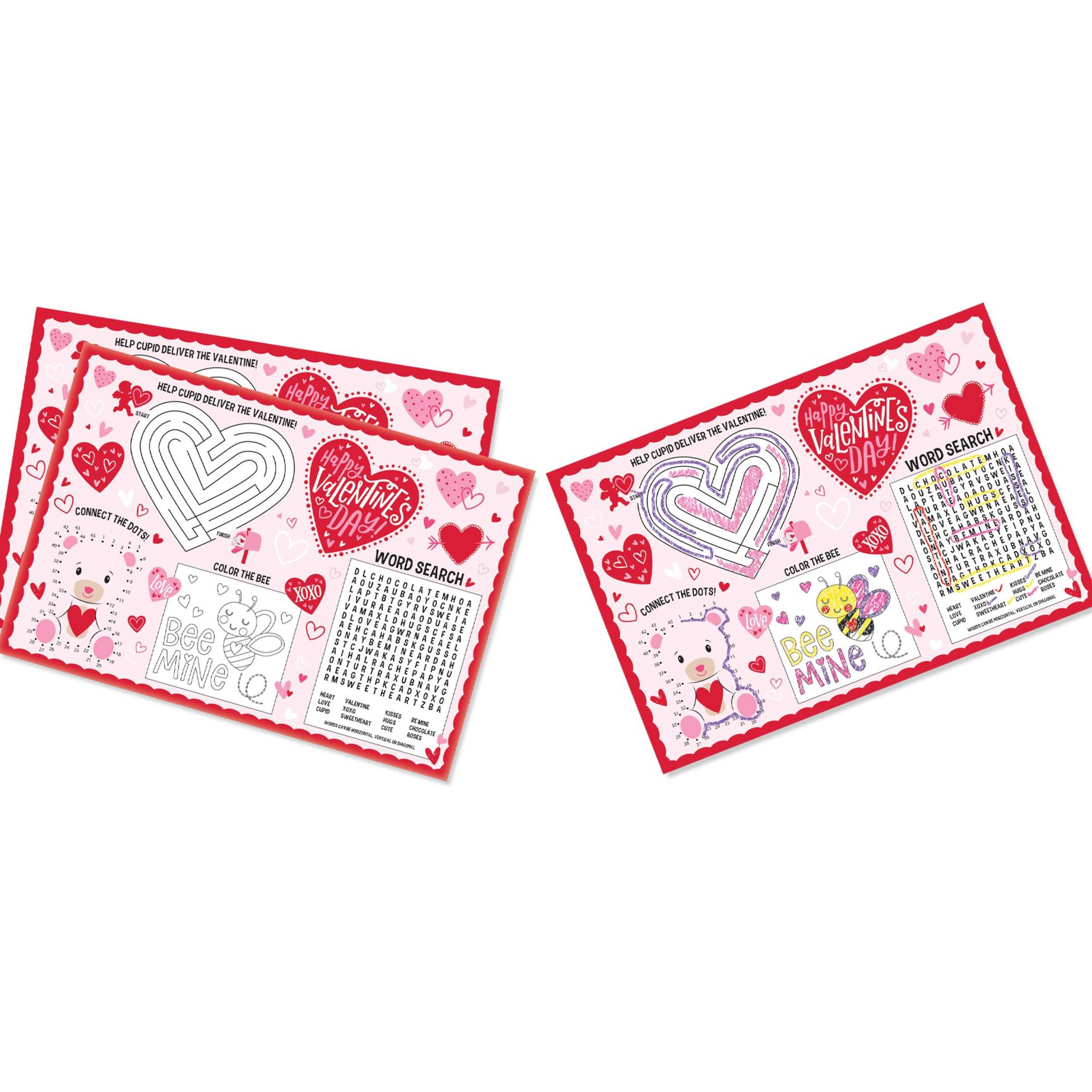 Napperons d'activités pour enfants de la Saint-Valentin Front_Flat