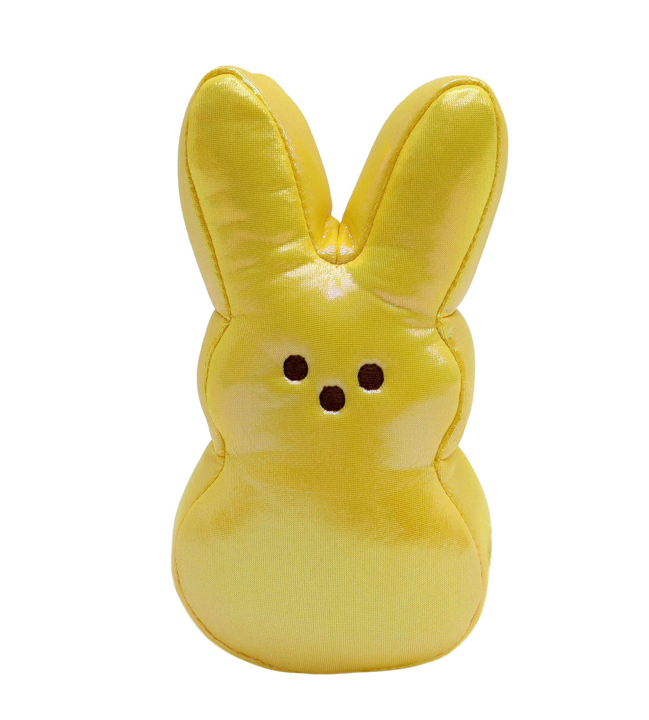 Iridescent Peep Plush Toy, Yellow, 6-in, for Easter Front_Flat