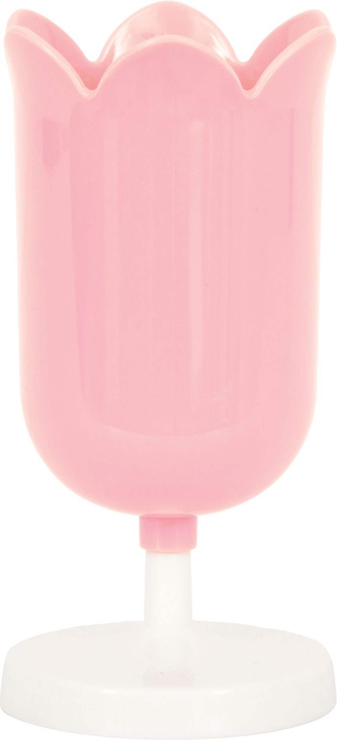 Flower Shaped Reusable Plastic Cup, Pink, 7-oz, for Easter Front_Flat