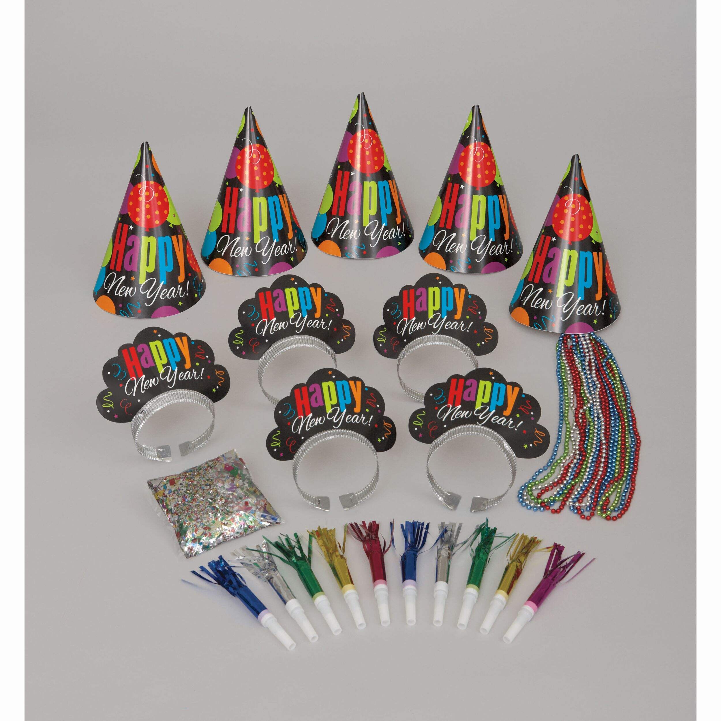 New Year's Eve Cheers Party Kit for up to 10 People Composite_or_Mixed