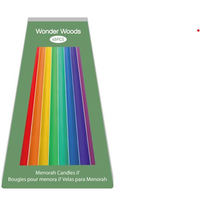 Bougies de cire décoratives multicolores pour ménorahs pour la fête de Hanoukka, paquet de 45