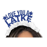 Serre-tête Love You a Latke Hanoukka