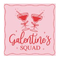 Valentine's Day Galentine's Squad Beverage Napkins, 20-pk Front_Flat