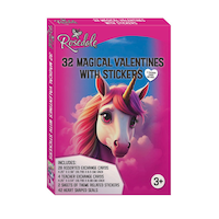 Valentine's Day Unicorn Cards, 32-pk
