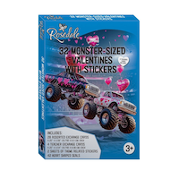 Valentine's Day Monster Truck Cards, 32-pk