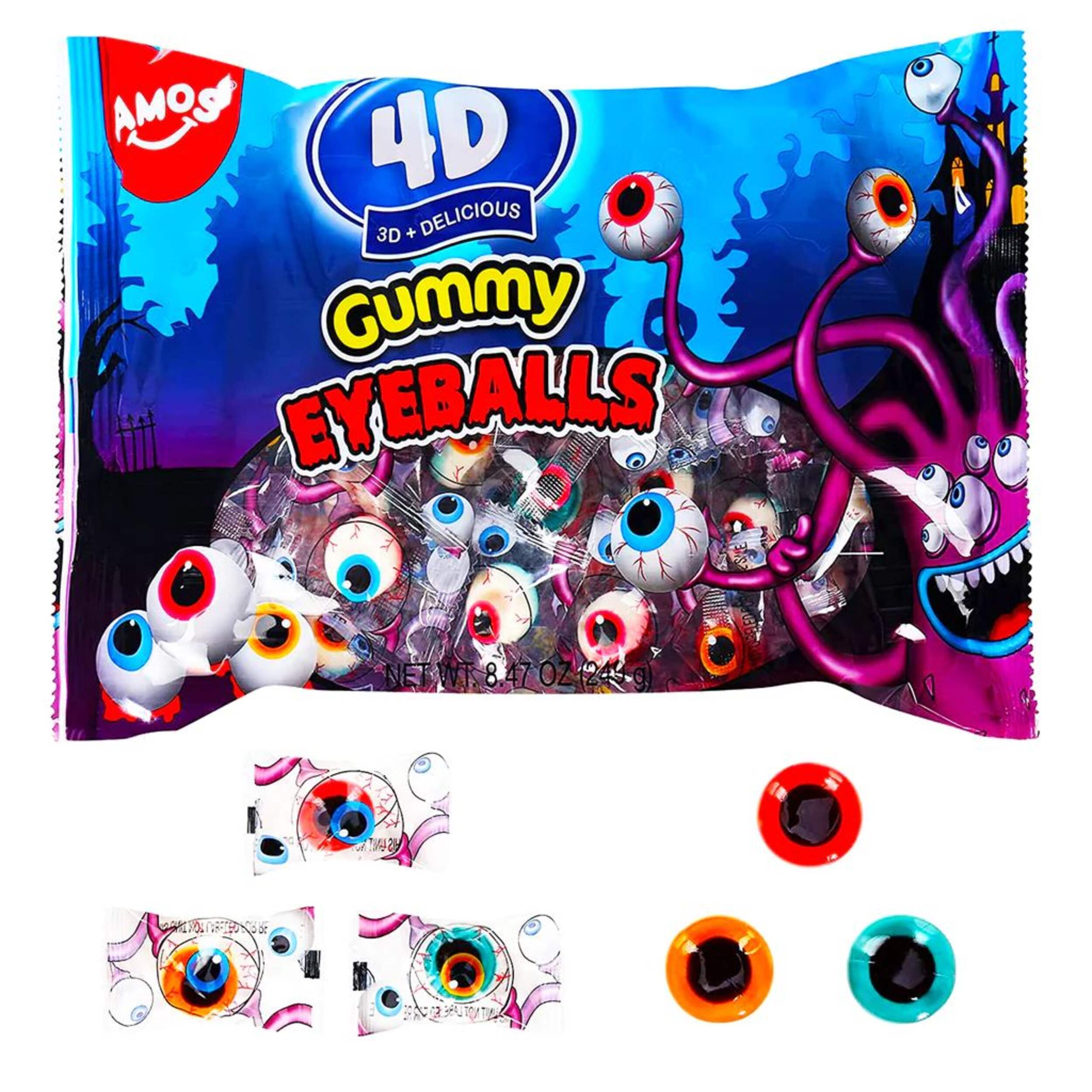 4D Gummy Eyeballs Candy, 40-pc Composite_or_Mixed