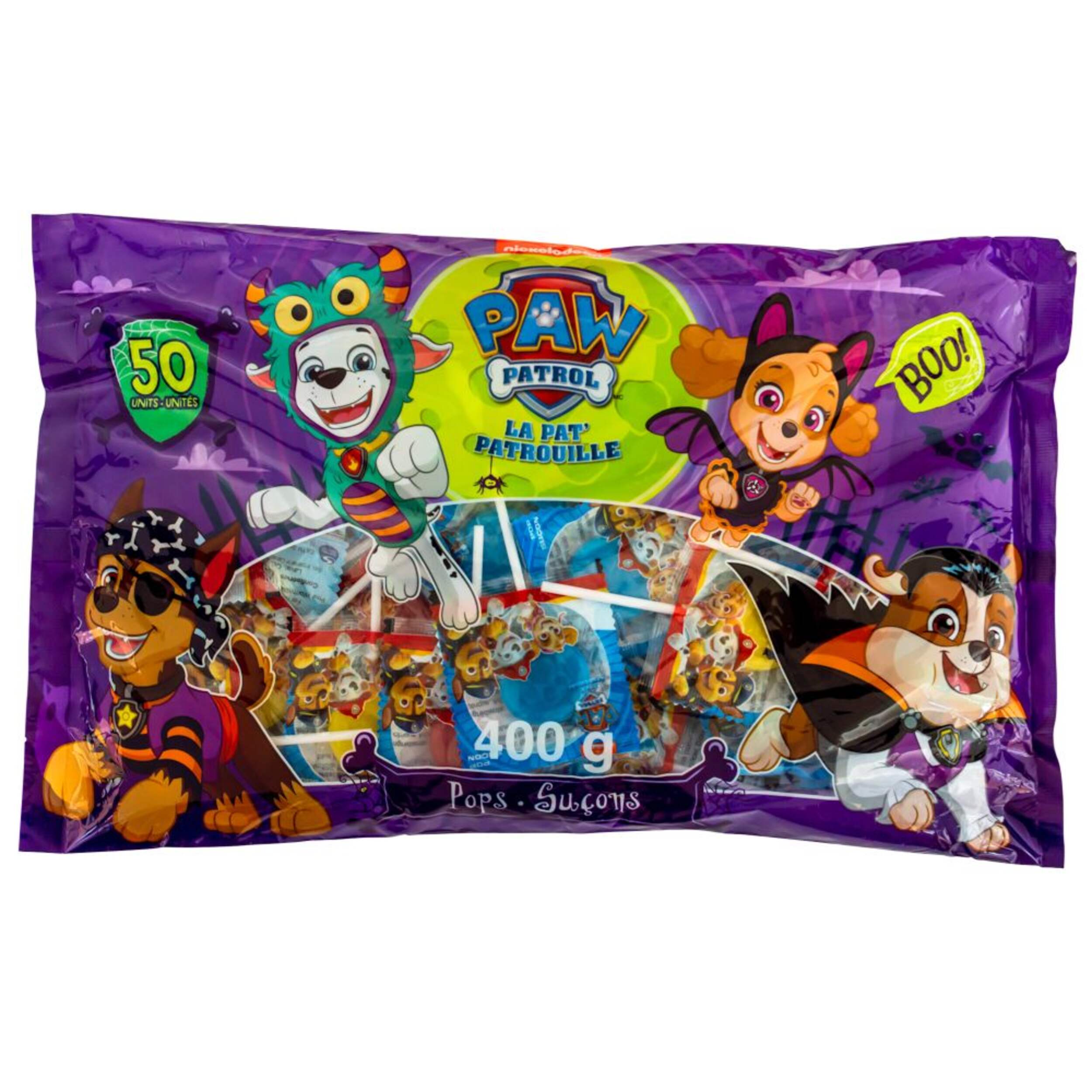 Paw Patrol Assorted Halloween Pops, 50-pc Front_Flat