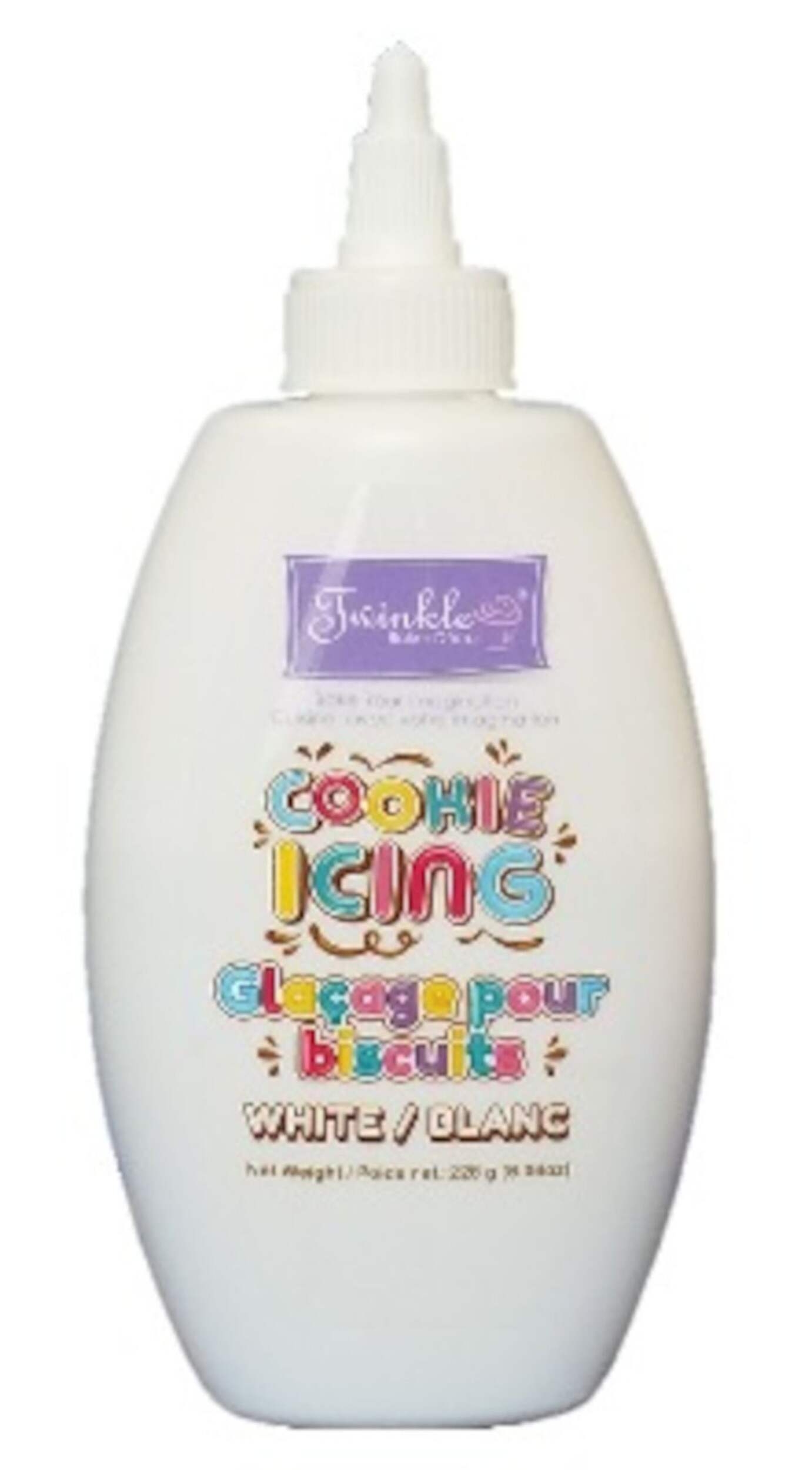 Twinkle Baker Décor Gluten Free Cookie Icing, White, 228-g Front_Flat