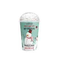 Snowman White Candy Cane Hot Chocolate Cup with Marshmallows, 56-g Front_Flat