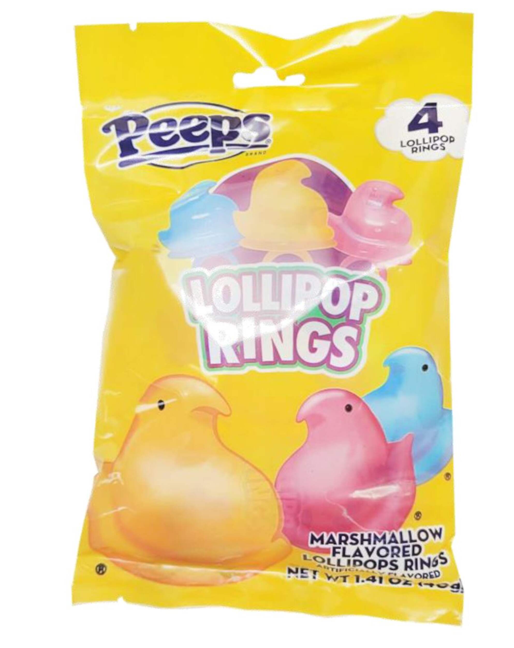 Sucettes en bague de Pâques Peeps, 40 g, paq. 4 Front_Flat