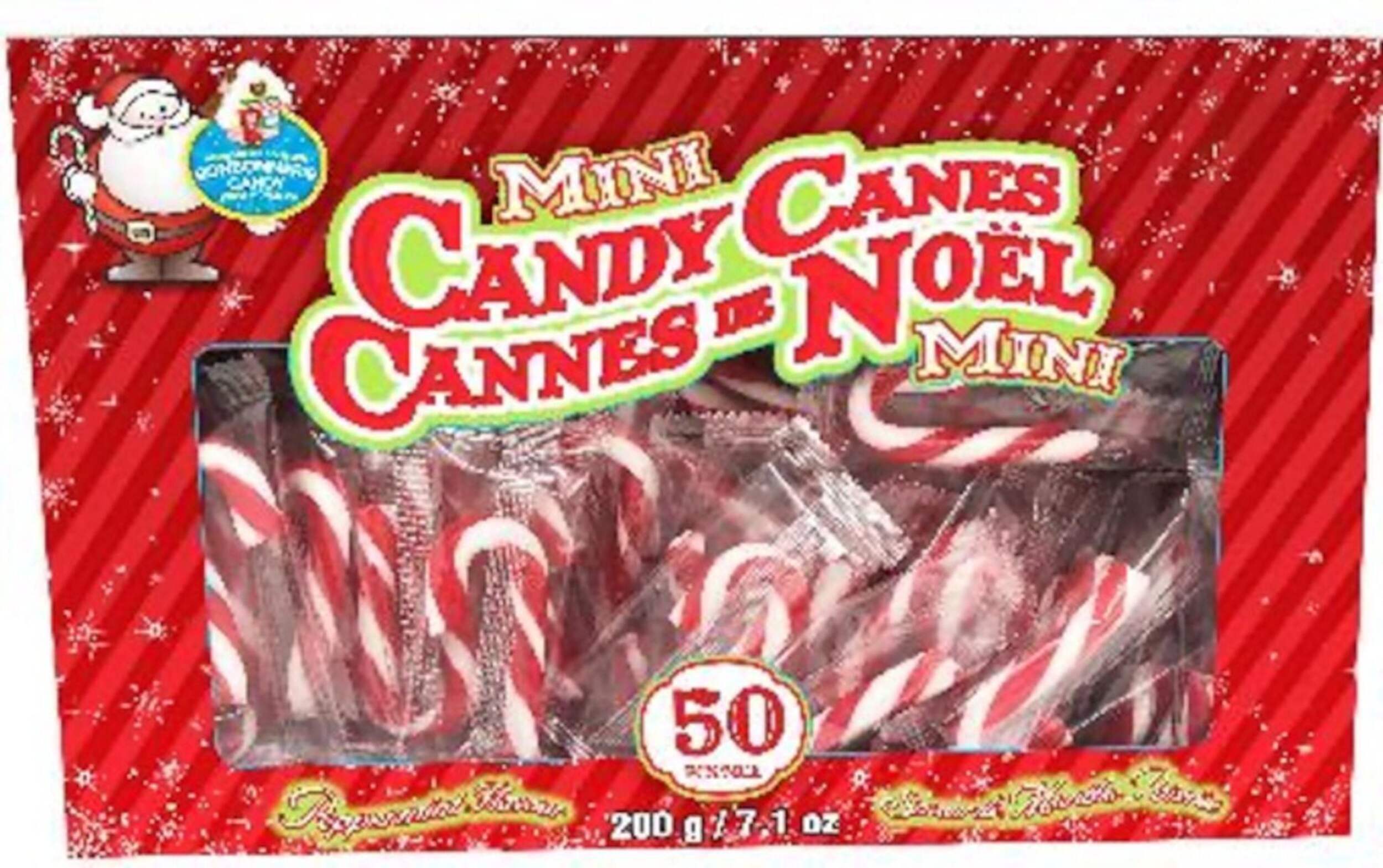 Sweet Workshop 200-g Mini Peppermint Candy Canes, 50-pk Front_Flat
