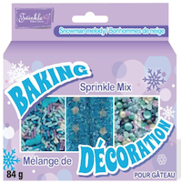 Snowman Melody Boxed Sprinkle Mix for Baking, Assorted Colours Front_Elevated
