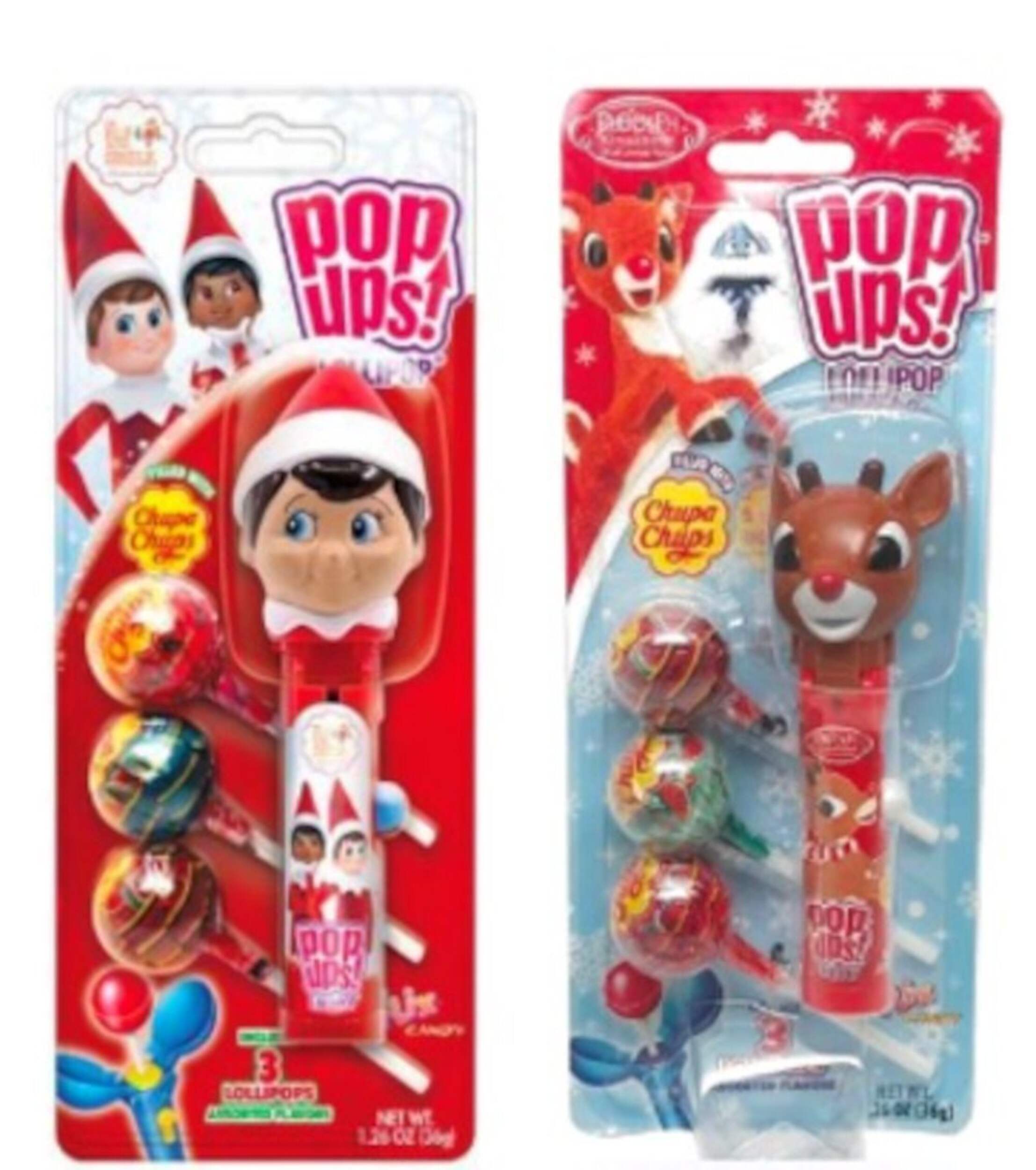 Holiday Pop Ups! Lollipop Blister Cards, Assorted Designs Front_Flat