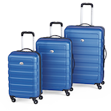 Outbound 3-Piece Luggage Set, Hardside Spinner Wheel Travel Suitcase Front_Three_Fourths_Angled_Left