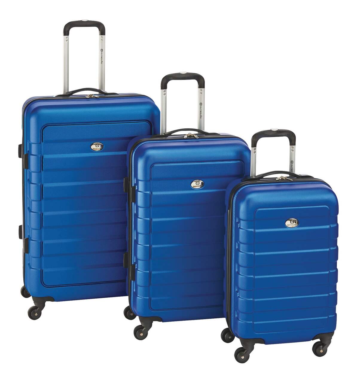 Ensemble de 3 valises rigides à roulettes pivotantes Outbound, choix varié