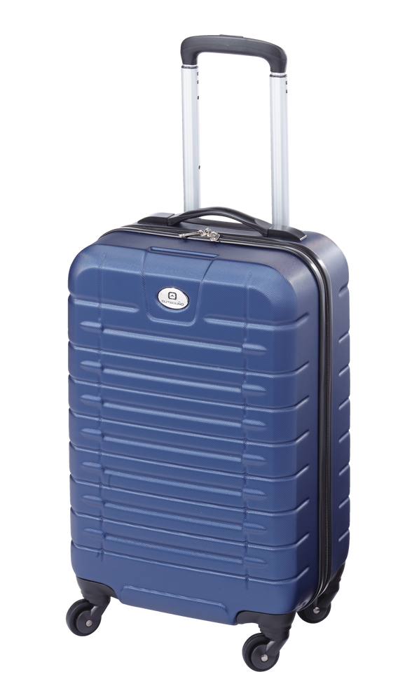 Outbound Hardside Spinner Wheel Carry-On Travel Luggage Suitcase, Black/Blue,  20-in Canadian Tire