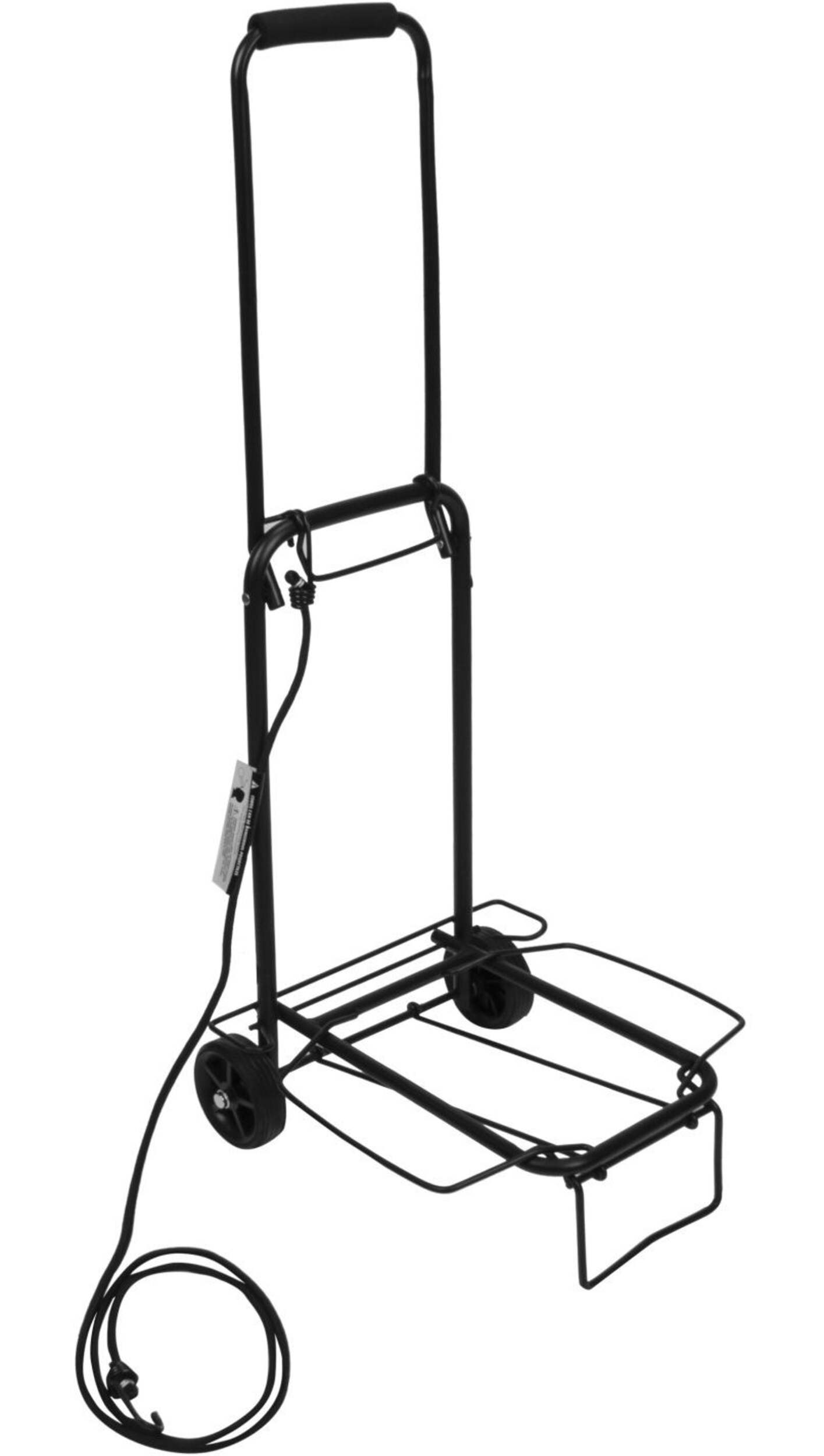 Maple Leaf Compact Folding Travel Luggage/Suitcase Cart Trolley w/ Bungee Cord Front_Angled_Right