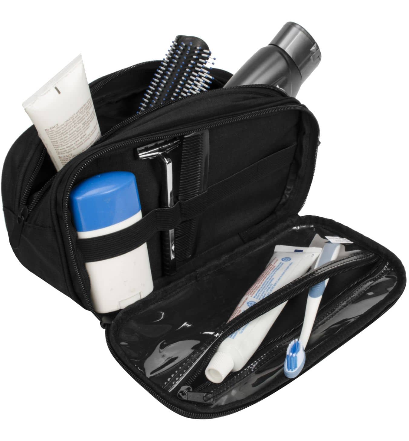Maple Leaf Leak-Resistant Travel Toiletry Kit Shaving Bag w/ 3