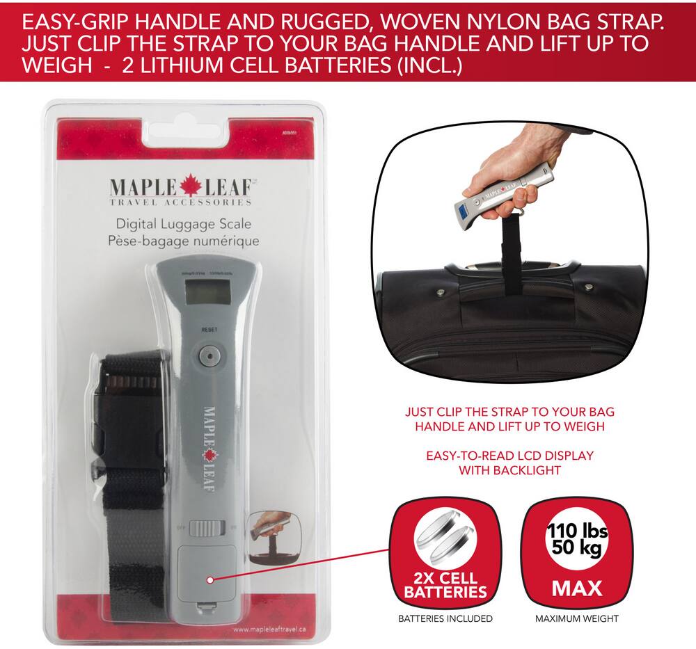 maple leaf digital luggage scale