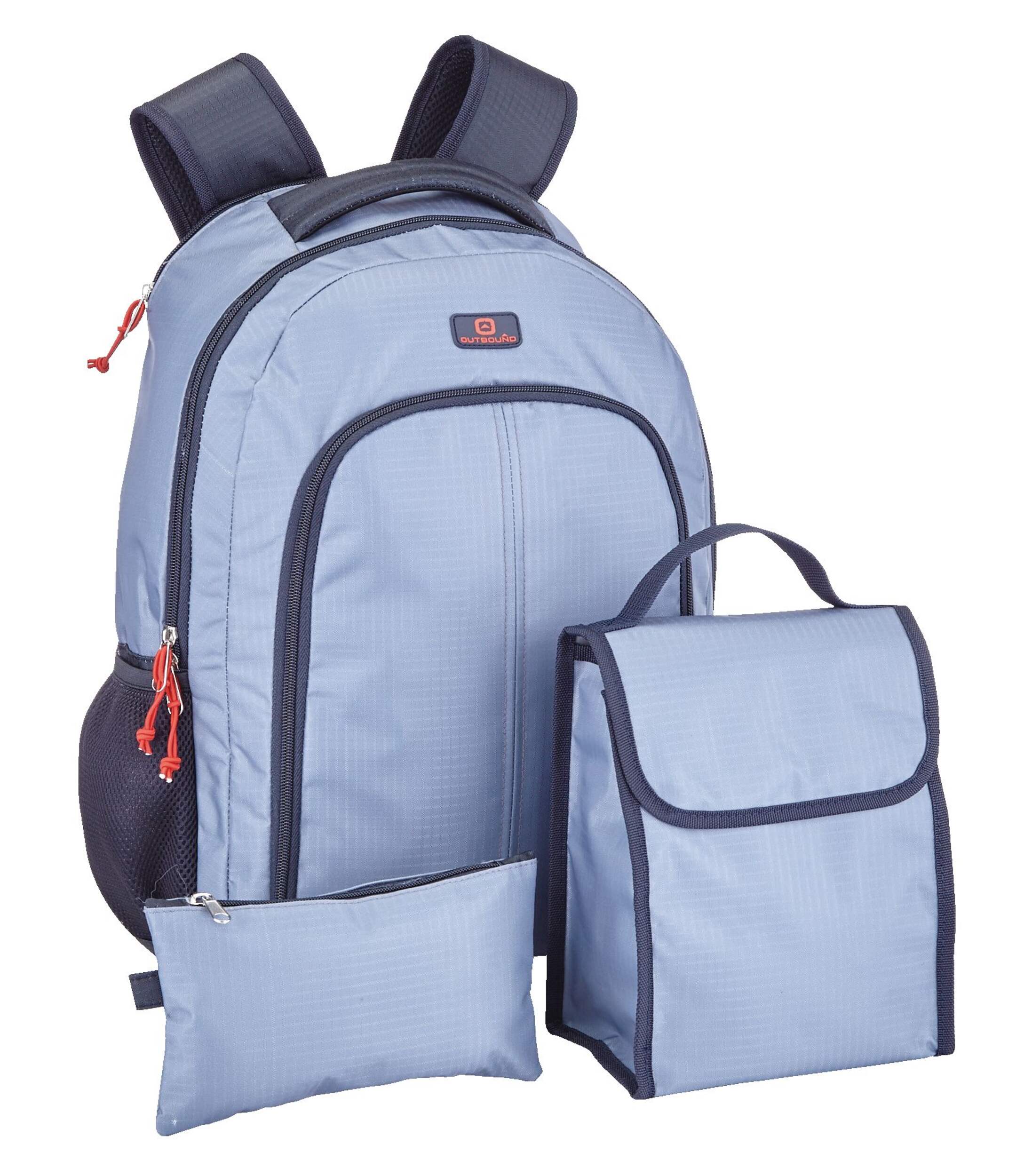 Sac à dos de portable d’école Outbound pour enfants, 3 pièces, sac-repas et étui à crayons, choix varié, 20&nbsp;l Front_Angled_Right