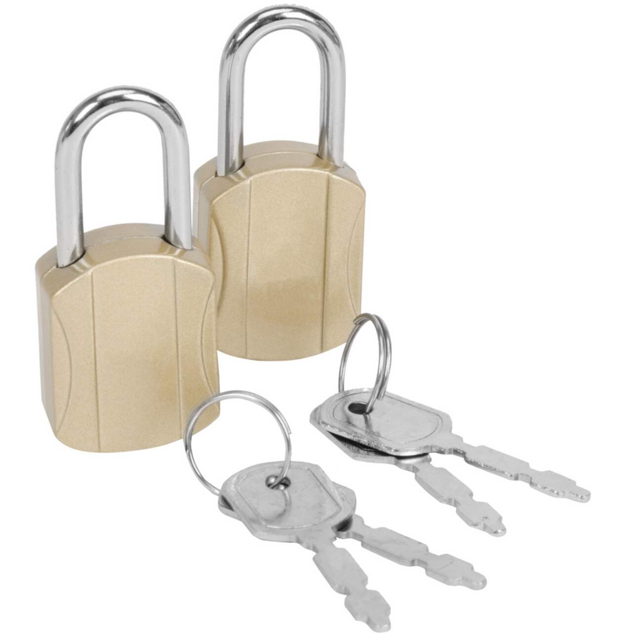 Maple Leaf Mini Brass Travel Luggage Suitcase Key Locks 2 pk