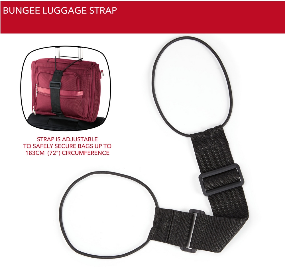 Maple Leaf Adjustable Travel Luggage/Suitcase Bungee Strap Canadian Tire