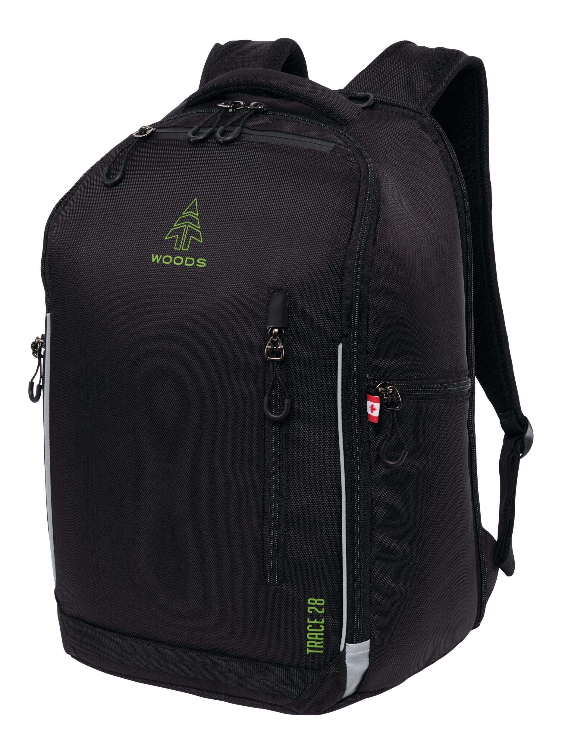 Woods Trace Daypack, Lightweight Laptop Backpack For Travel/Hiking/School, 28-L Front_Three_Fourths_Angled_Left