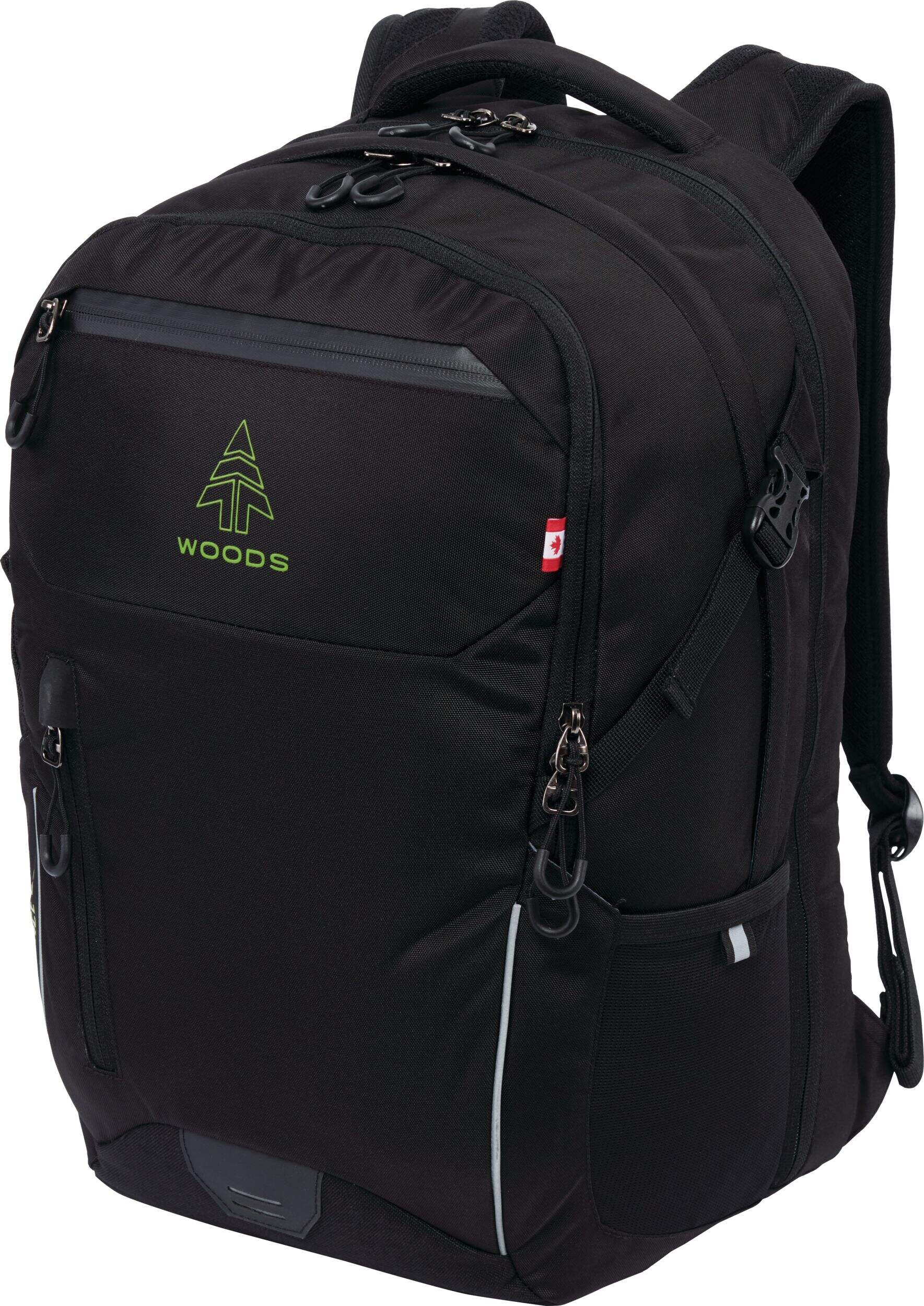 Woods Trace Daypack, Lightweight Laptop Backpack For Travel/Hiking/School, 38-L Front_Three_Fourths_Angled_Left