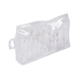 Maple Leaf Refillable Leak-Proof Carry-On Travel Toiletry Bottle & Container Set w/ Clear Pouch 16-pc Front_Three_Fourths_Angled_Right