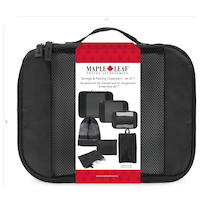 Maple Leaf Travel Luggage/Suitcase Storage & Packing Cube Organizer Set, 7-pc Front_Flat