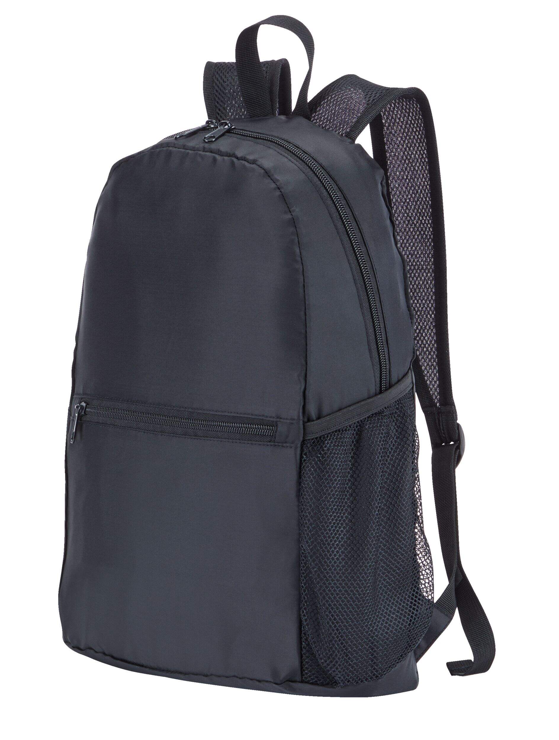 Outbound Self-Packable Backpack For Travel/Camping/Hiking, Nylon, 12-L Front_Three_Fourths_Angled_Left