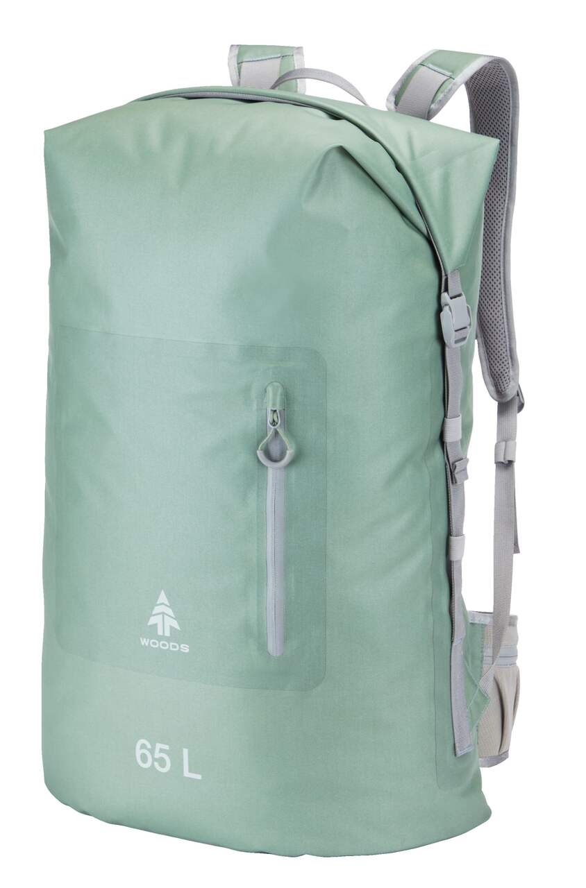 Woods Portage Roll Top Waterproof Dry Backpack For Camping/Hiking