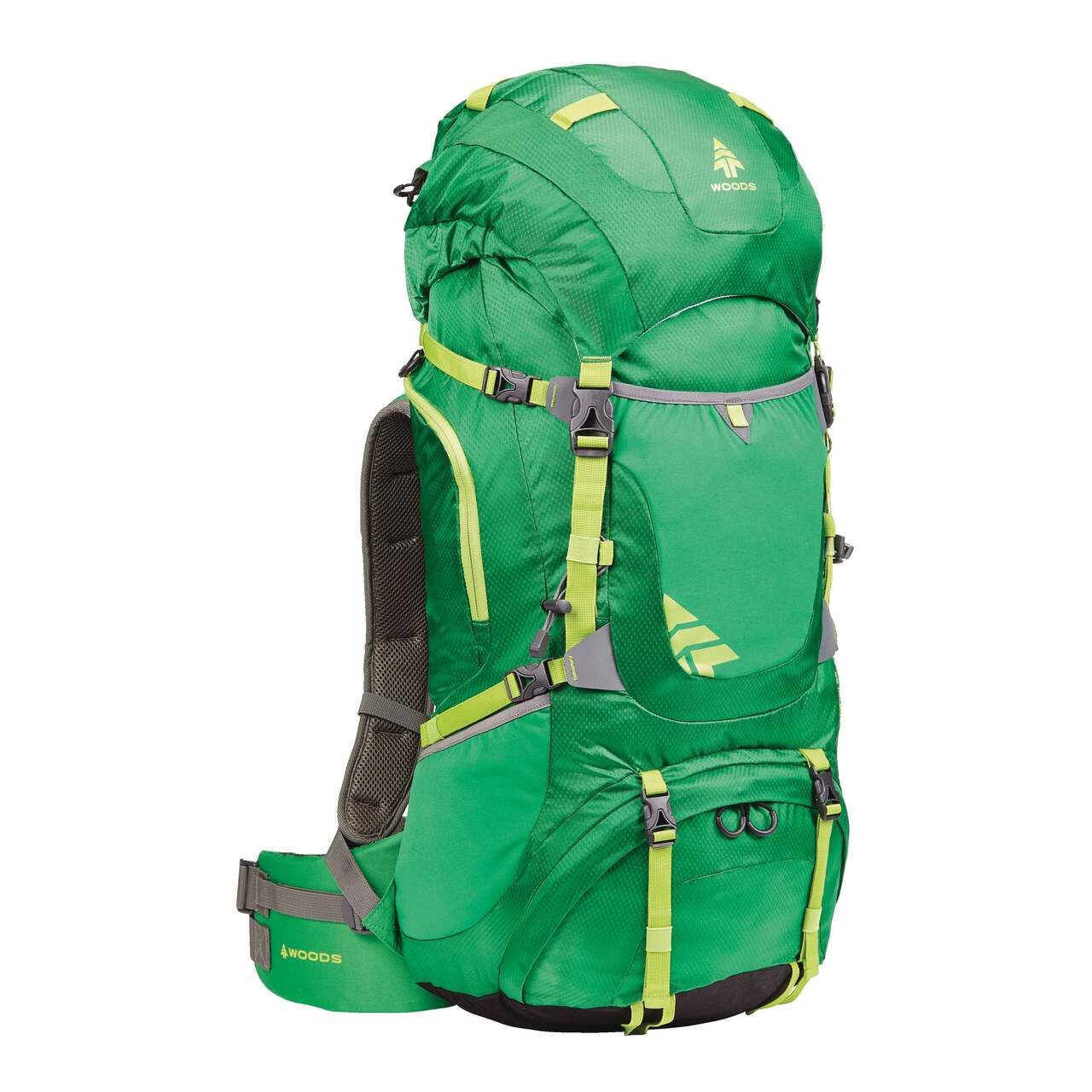 Woods Portage Roll Top Waterproof Dry Backpack For  Camping/Hiking/Canoeing/Kayaking, 65-L