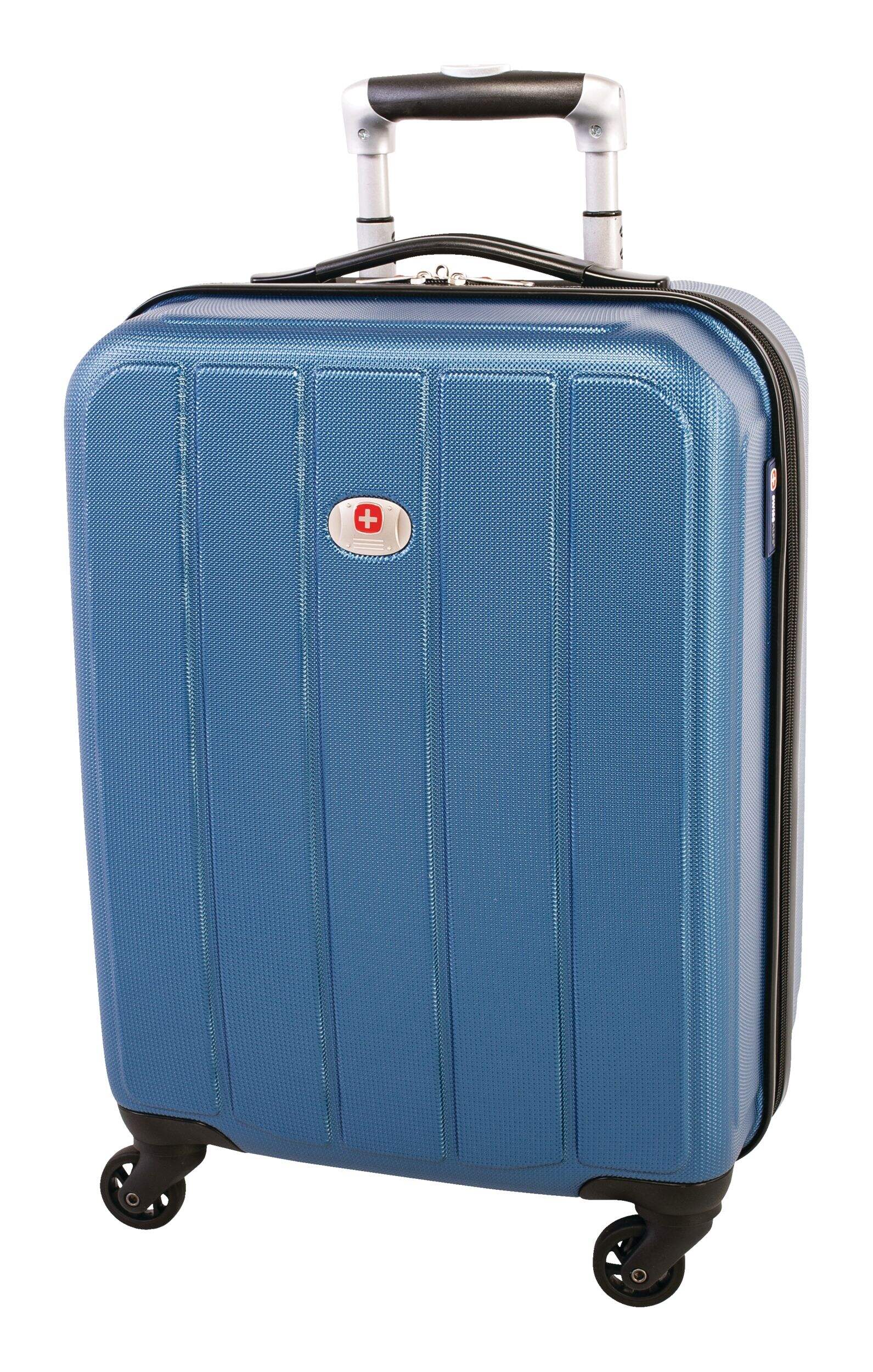 Swiss Alps Expandable Hardside Spinner Wheel Carry-On Travel Luggage Suitcase, 19-in Front_Angled_Left
