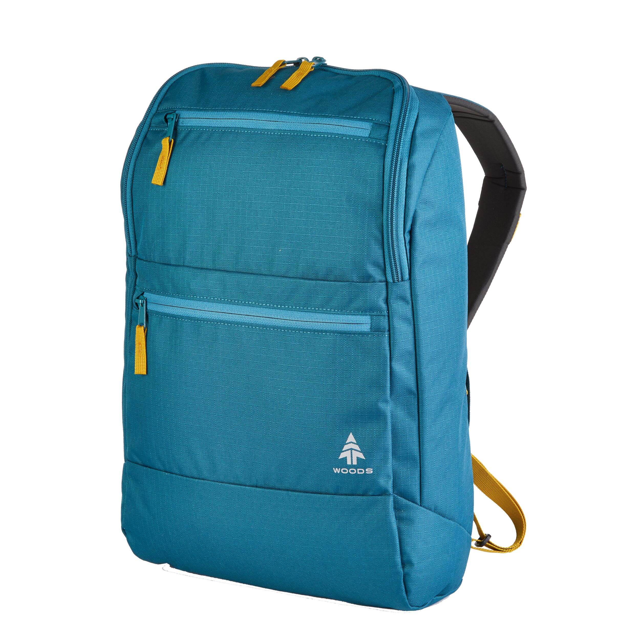 Sac à dos de portable recyclé compact pour voyage/randonnée/école Woods Commuter, choix varié, 18&nbsp;l Front_Angled_Left