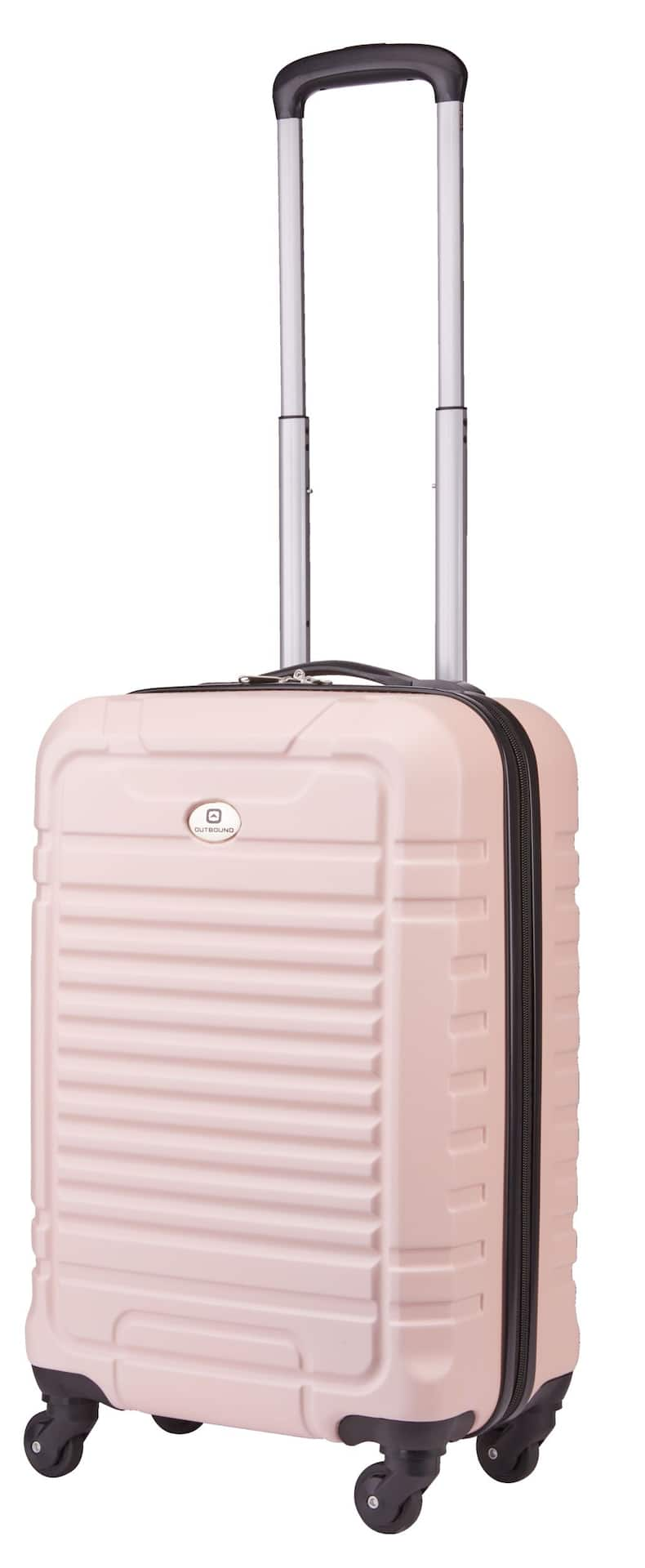 Pink carry on store luggage wheels