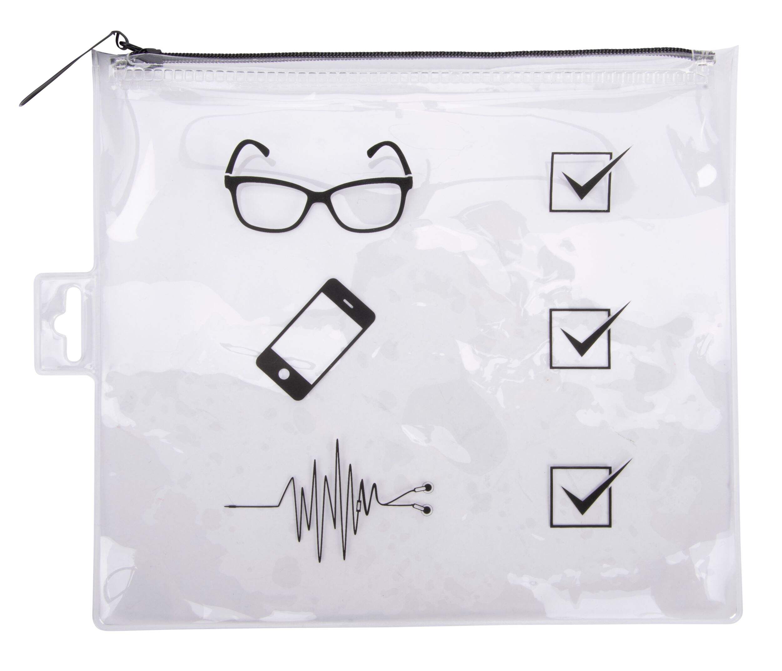 Maple Leaf On-the-Go Transparent Pouch Front_Flat