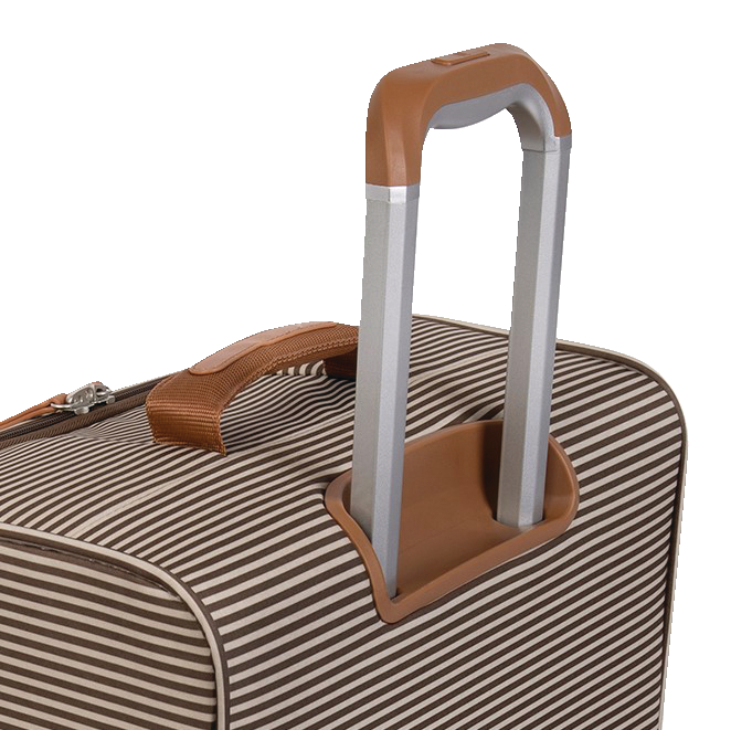 it striped suitcase